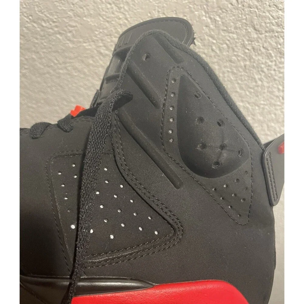 2019 Nike Air Jordan 6 VI Retro Black Infrared Mens 9.5 Black Red 384664-060
